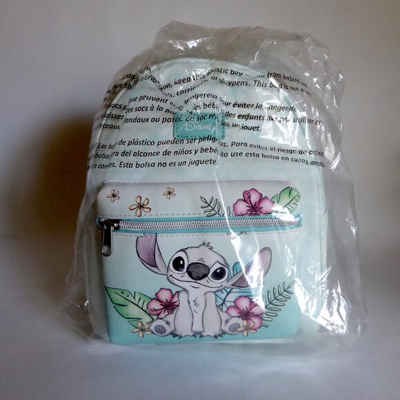 NEW LOUNGEFLY BRAND DISNEY LILO & STITCH HIBISCUS MINI BACKPACK main image 11